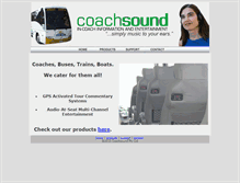 Tablet Screenshot of coachsound.com
